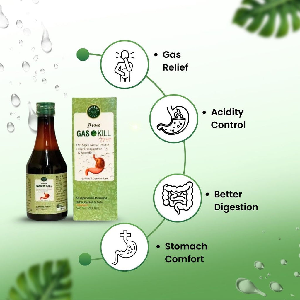 Gas O Kill Ayurvedic Syrup – Pack of 2